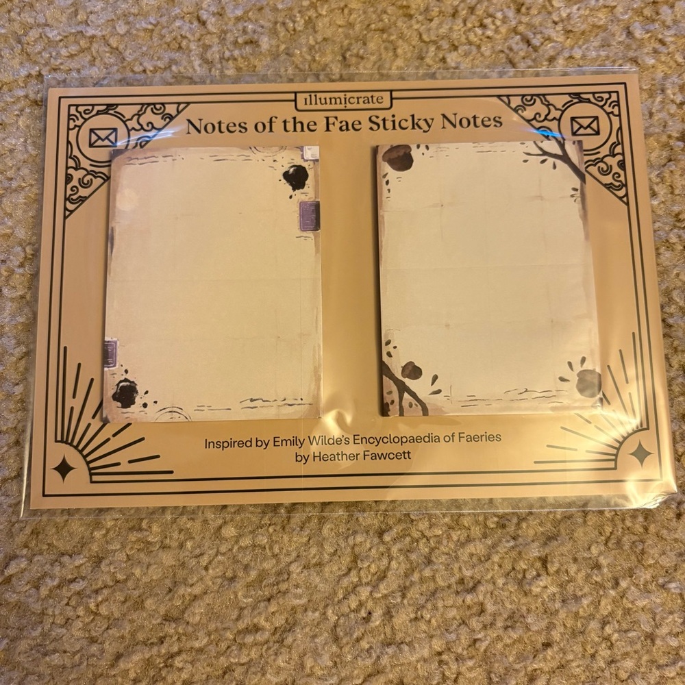 Illumicrate Emily Wilde sticky notes